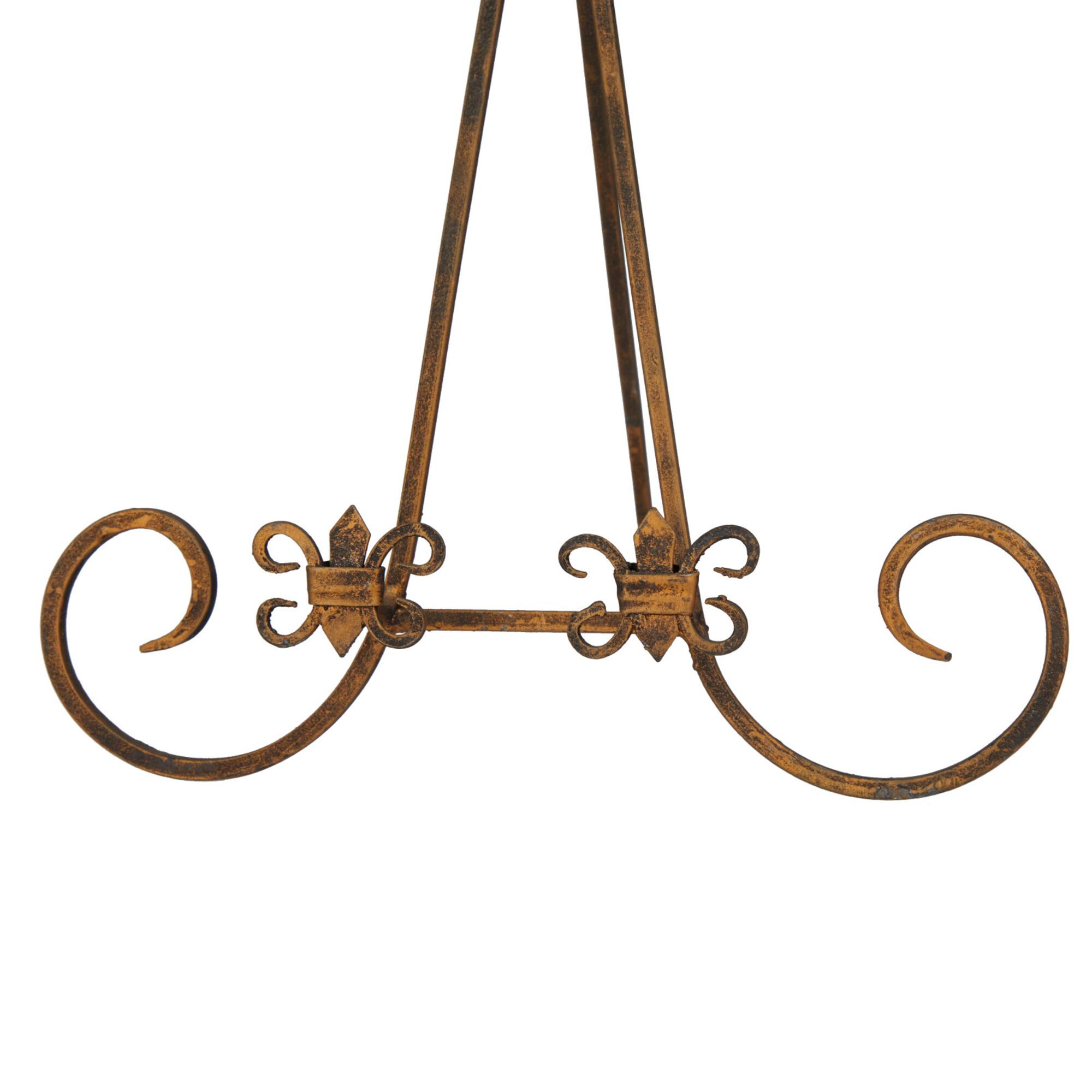 Gold Metal Traditional Easel, 12" x 11" x 15"